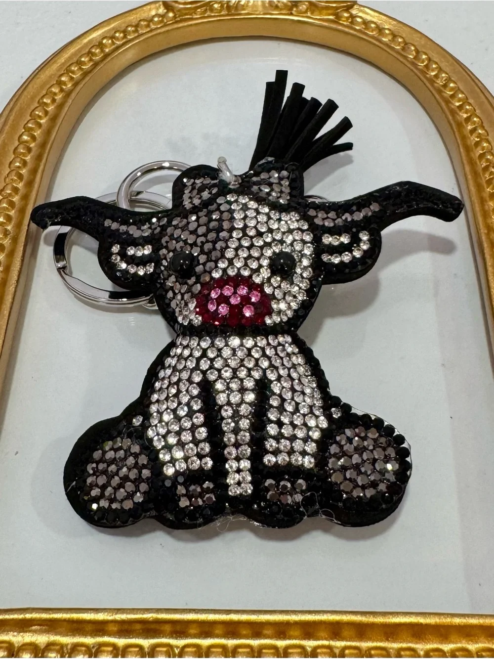 New Gray Baby Longhorn Keychain/Bag Charm